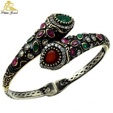 Gümüş Otantik Taşlı Biezik /Bileklik